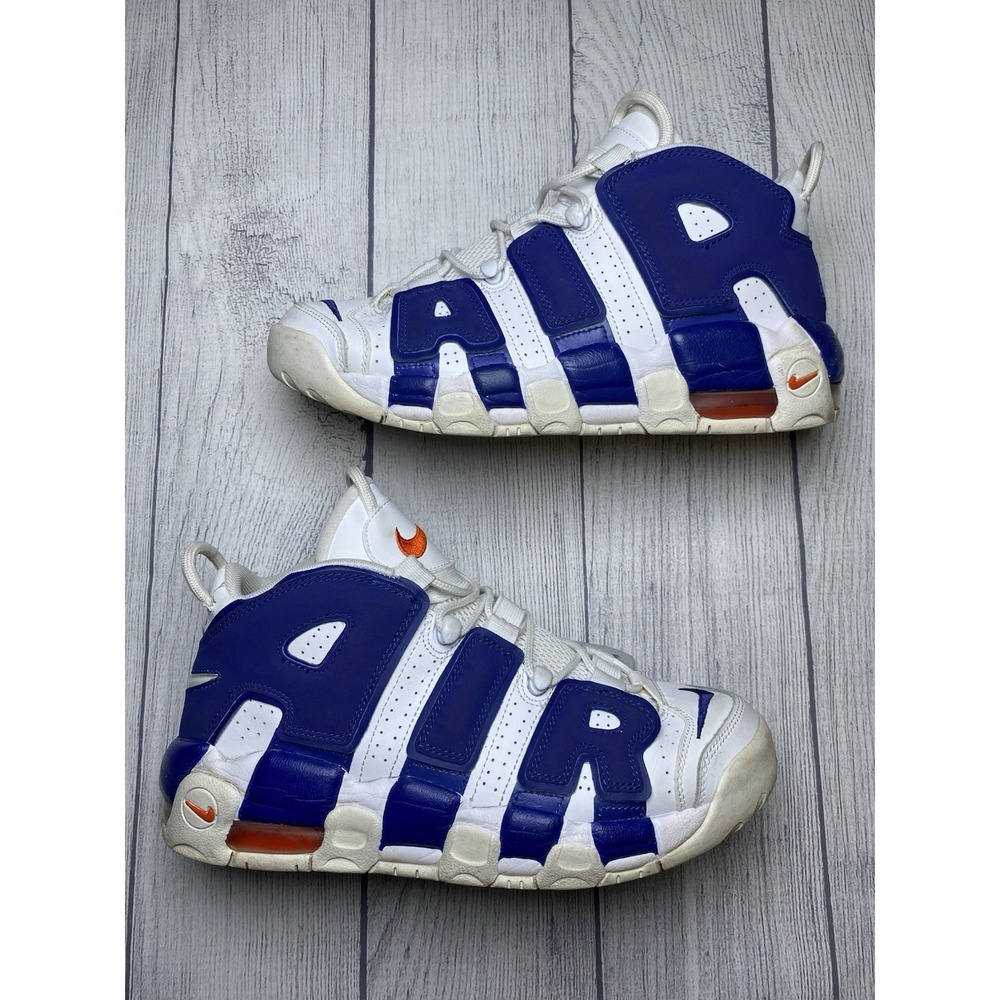 Kid's 7Y (GS) Nike Air More Uptempo New York Knicks 415082-103 #33 Patrick Ewing